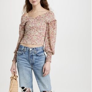 BB Dakota | Floral Smock Factor Top